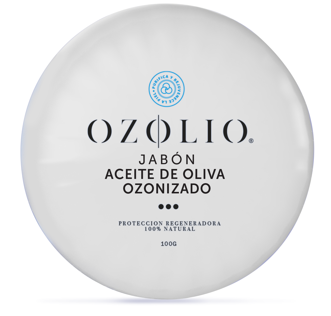 Jabón de baño, aceite de oliva ozonizado